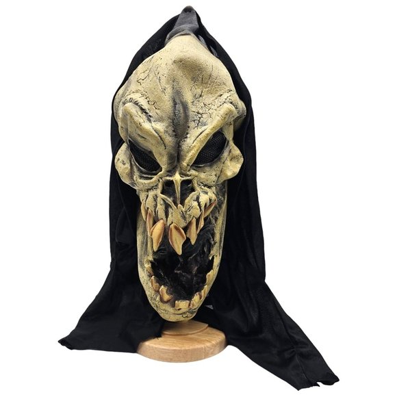 Vintage Paper Magic Group Grim Reaper Hooded Mask Evil Scary Skeleton Demon 2002 - Picture 2 of 6